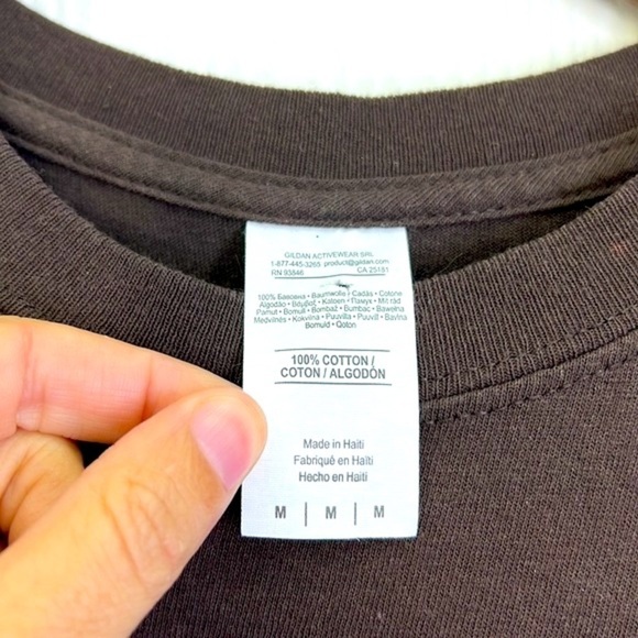 Gildan - What’s Up Chicken Funny Graphic Brown Short Sleeve T Shirt Size Medium - Picture 7 of 8